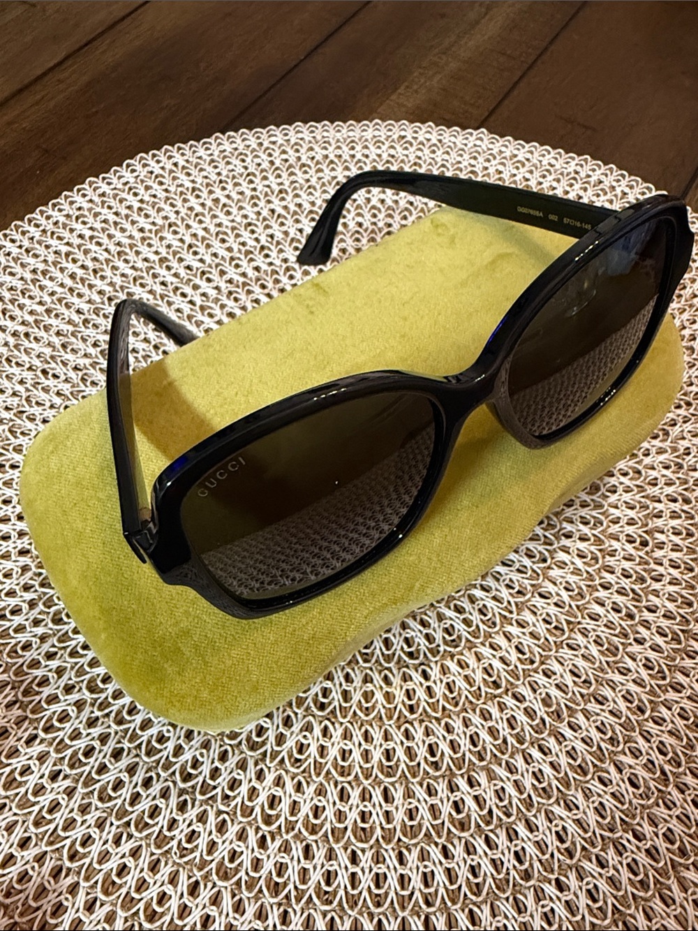Gucci 57MM Rectangular Sunglasses - Picture 7 of 9